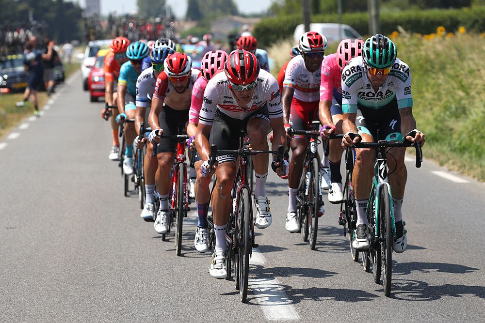 The breakaway during stage 17 at the Tour de France