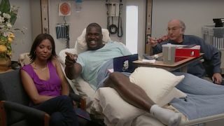 Aisha Tyler, Shaquille O'Neal, and Larry David on Curb Your Enthusiasm