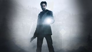 A promotional image for the 2010 release of the game Alan Wake