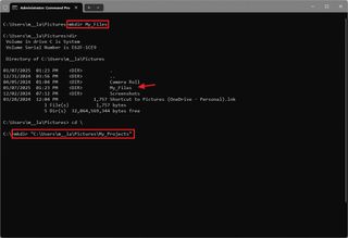 Command Prompt mkdir command