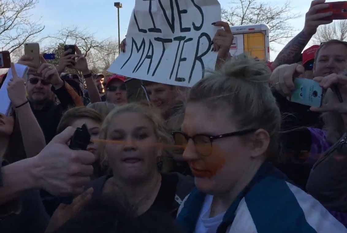 More Trump rally violence.