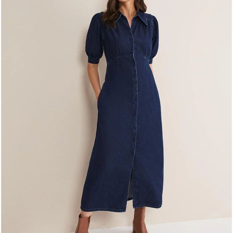 Phase Eight , Cosette Denim Midaxi Dress