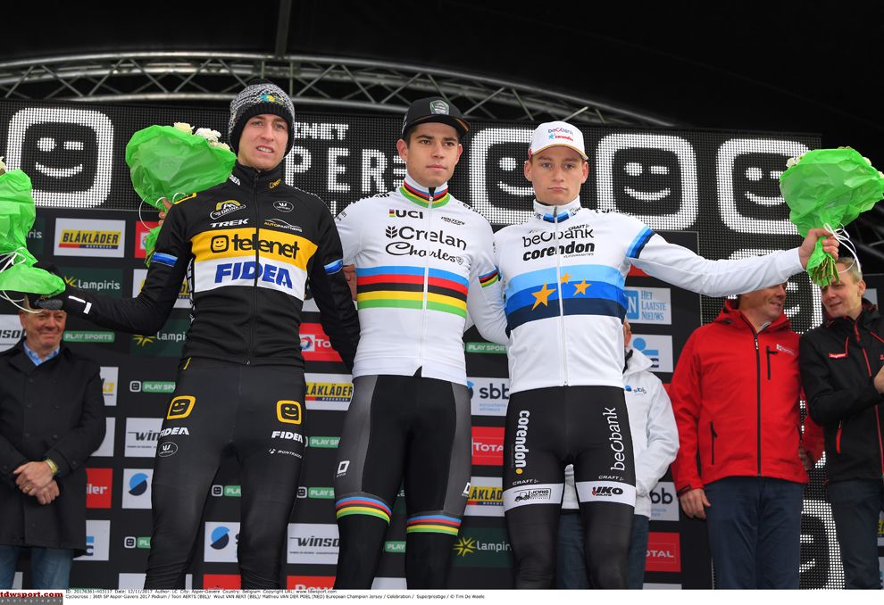 Superprestige Gavere 2017 men's elite podium