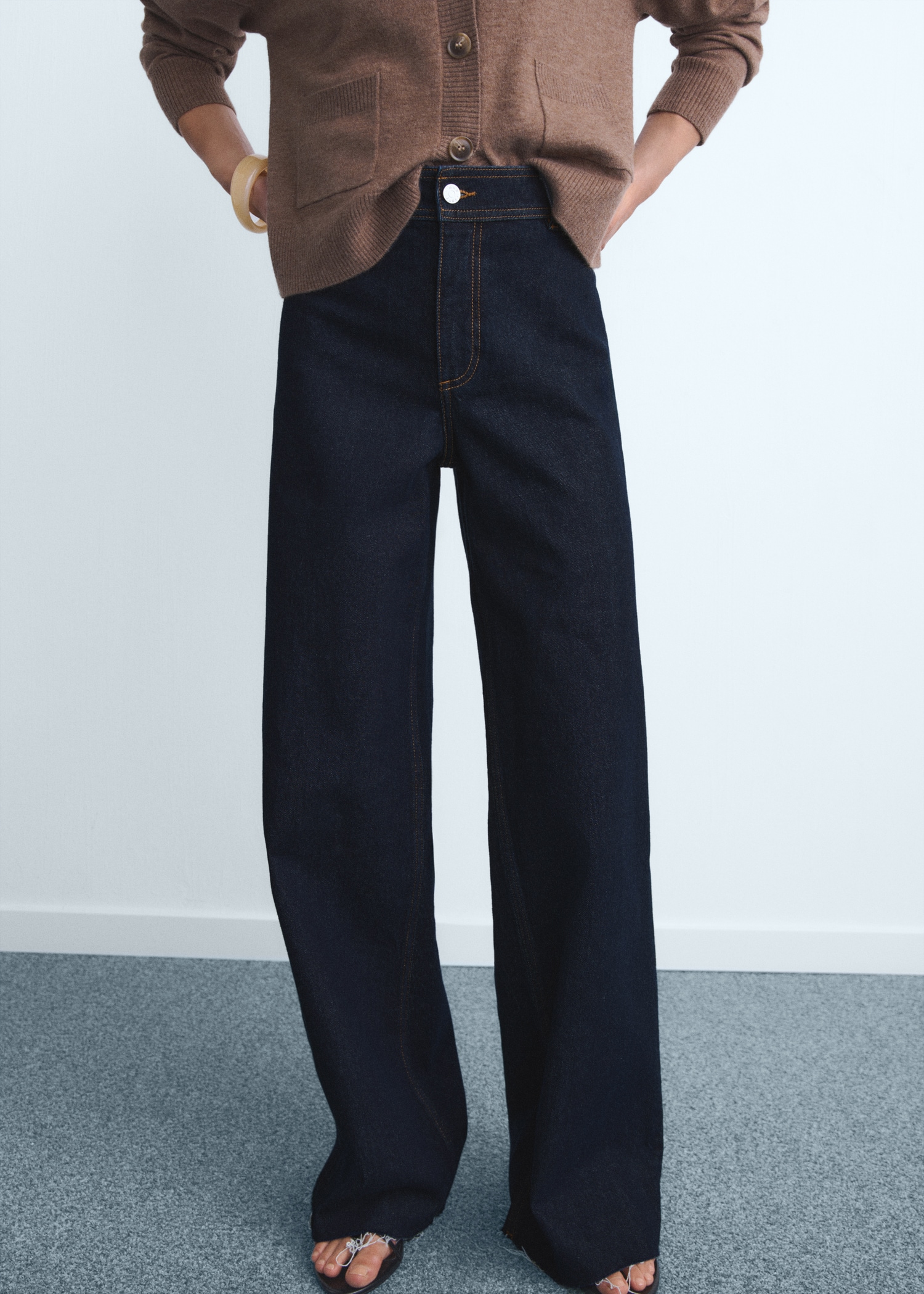 Catherin Culotte High-Rise Jeans - Women | Mango United Kingdom