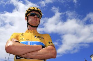 Bradley Wiggins before the start of stage 10 in the Tour de Frnace