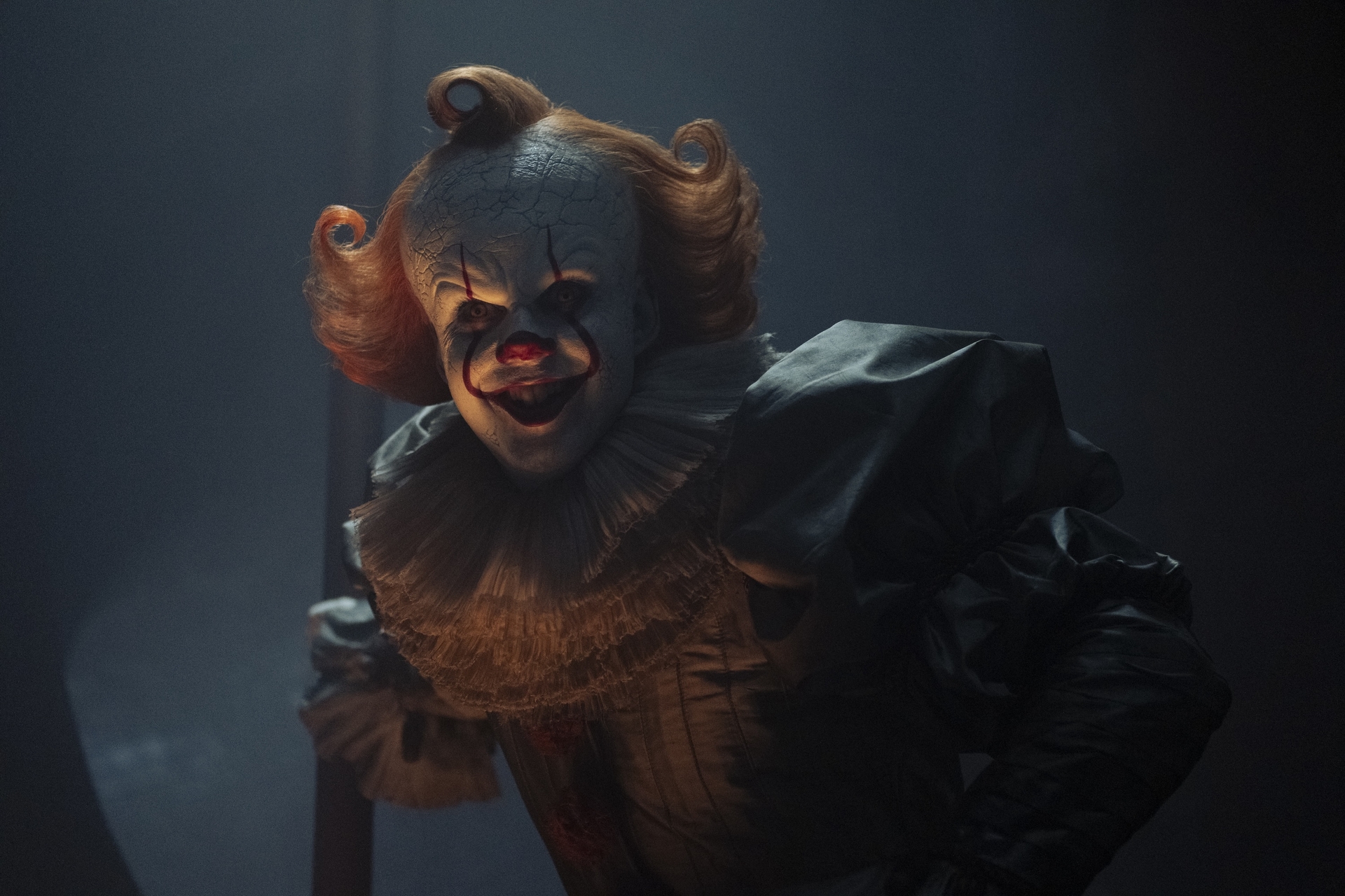 Bill Skarsgard as Pennywise the Clown in &#039;It: Welcome to Derry.&#039;