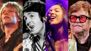 Bon Jovi: Diena/Brengola/WireImage, Elton John: Leon Neal, Paul McCartney: Universal Archive/Universal Images Group, Olivia Rodrigo: Christopher Polk/Billboard (Getty)