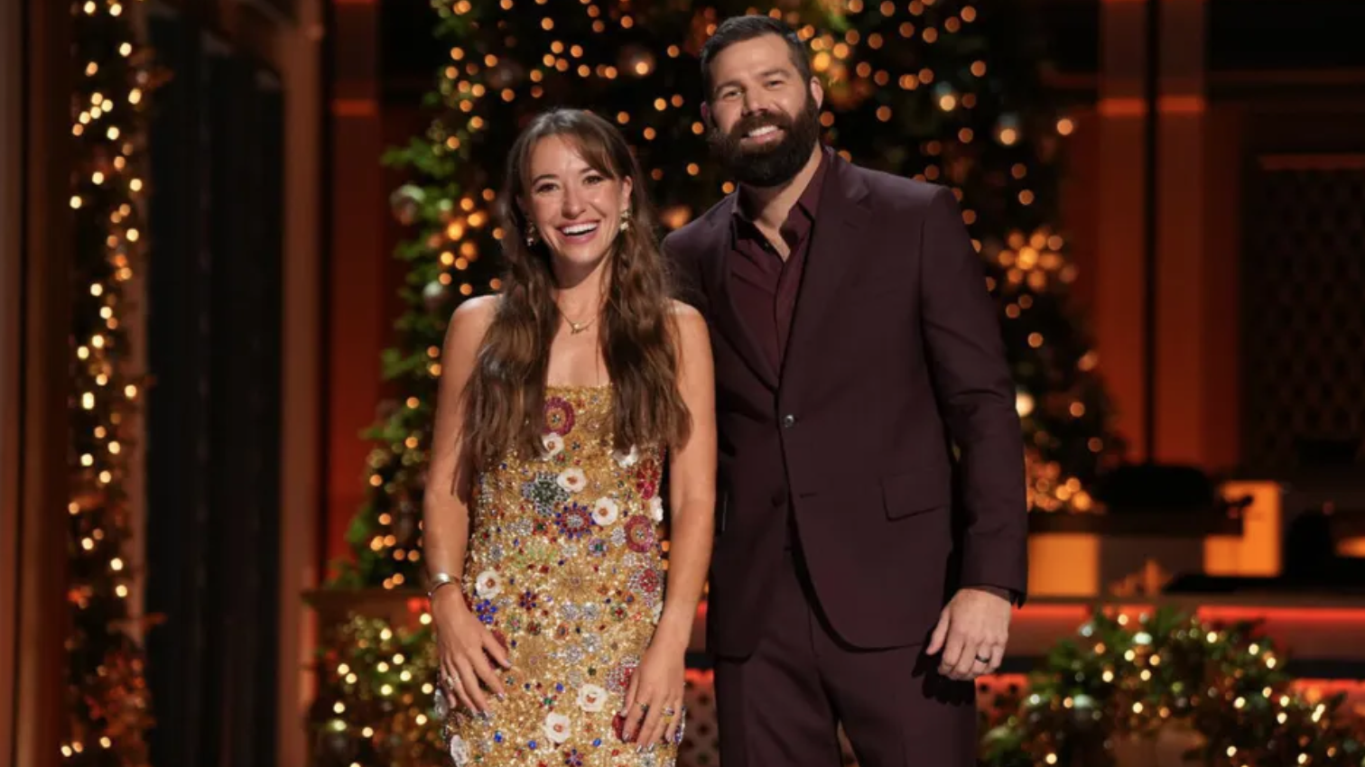 “CMA Country Christmas 2025” is hosted by Lauren Daigle and Jordan Davis at Belmont&#039;s Fisher Center in Nashville, Tennessee