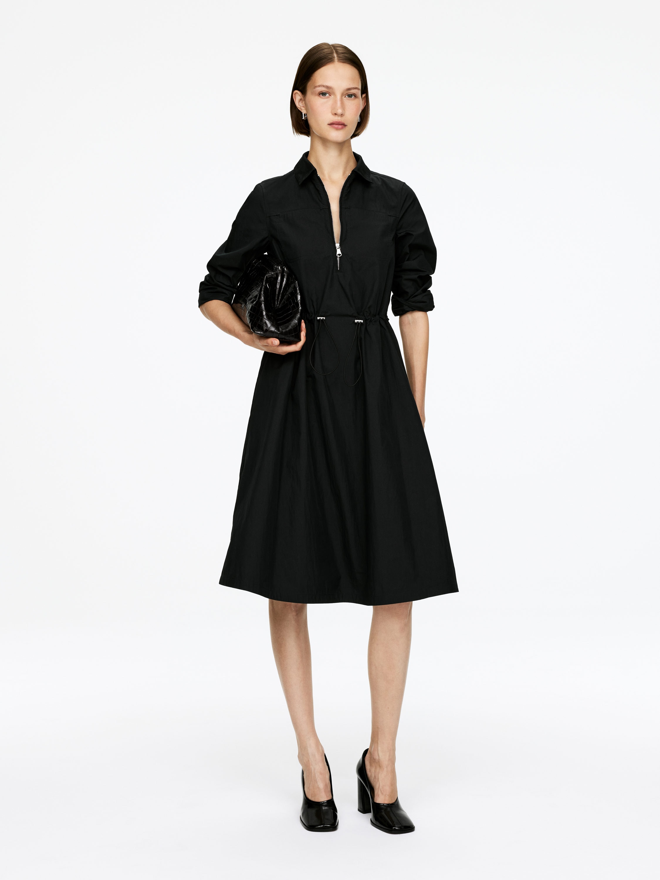 Drawstring Dress – Black – Women – Arket Gb