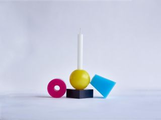 Deconstructed first edition Re-Or interchangeable candle in CMYKay
