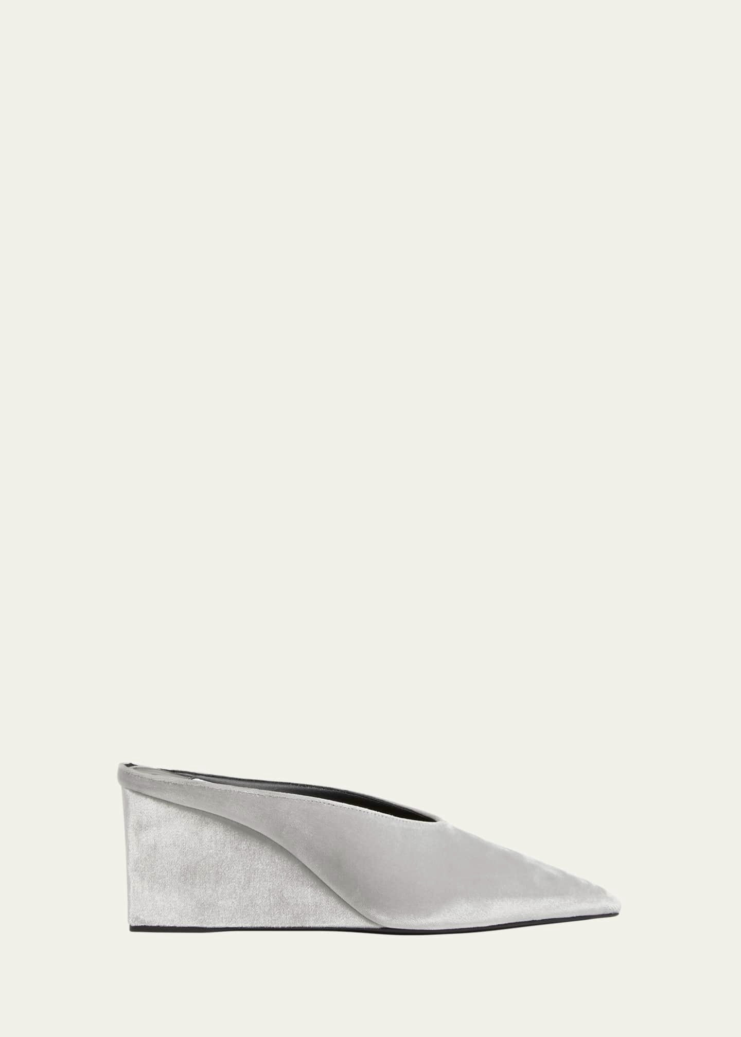 Alaïa, Cube Velvet Wedge Mules