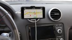 Best car phone holders: a smartphone mounted to a Car Vent Mount