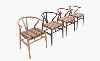 Among the Wegner designs receiving a Paul Smith transformation is his 1950 'Wishbone Chair'