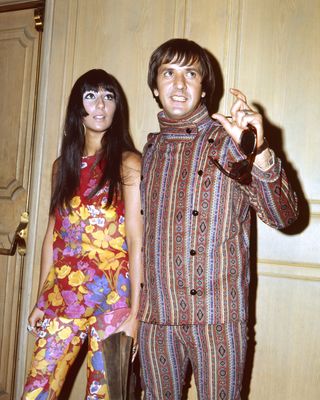 Married American singers Cher And Sonny Bono (1935 - 1998), aka singing duo Sonny and Cher, circa 1970.