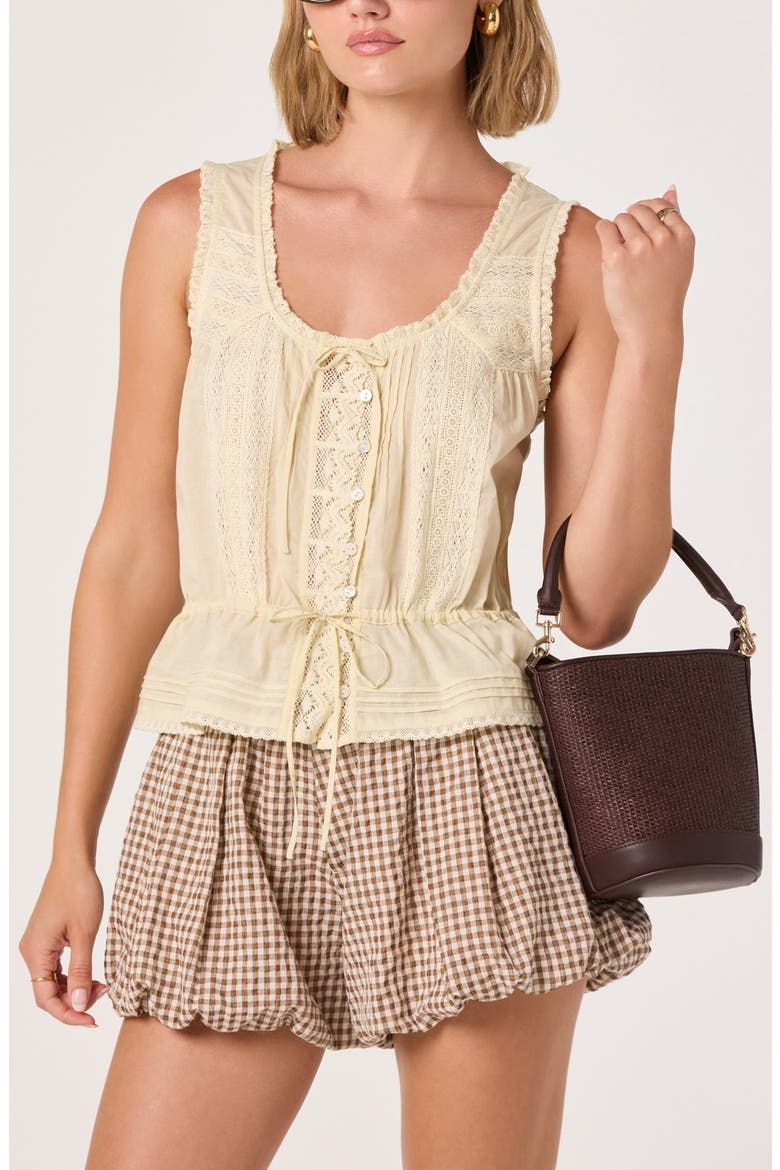 Shreya Lace Detail Cotton Top