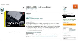 PS5 Slim 30th Anniversary pre-order at Amazon