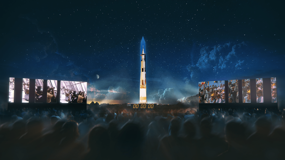 To mark the 50th anniversary of NASA’s Apollo 11’s first voyage to the moon, U.K.-based production company 59 Productions has partnered with the Smithsonian’s National Air and Space Museum to create a spectacular animated projection mapping show on the Washington Monument. 