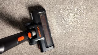 Aspiron Cordless Vacuum Cleaner being tested