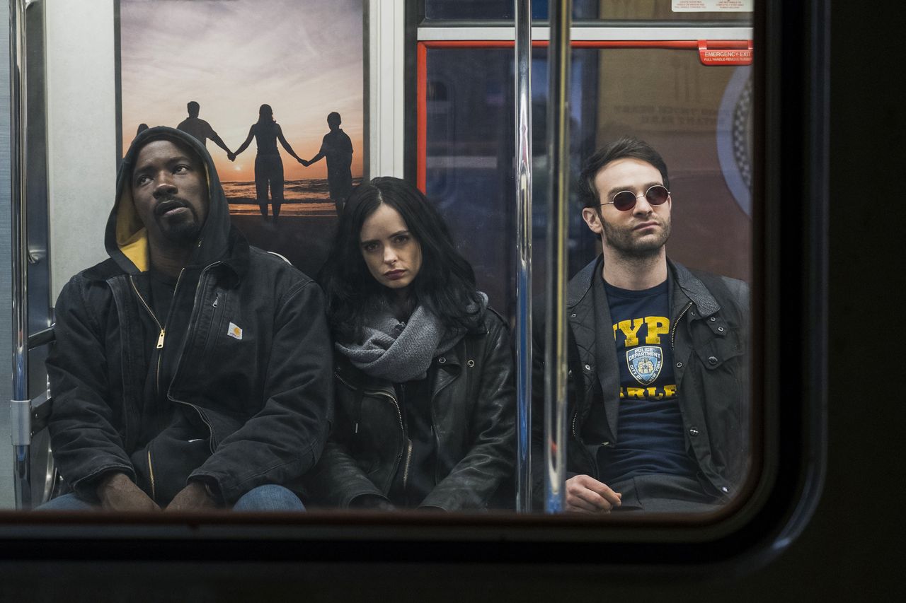 Luke Cage, Jessica Jones and Daredevil in Defenders