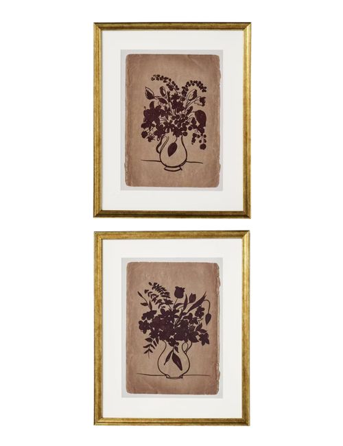 Set of 2 Floral Line Framed Wall Art &ndash; Threshold&trade; designed with Studio McGee