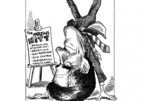 Romney's acrobatic politics