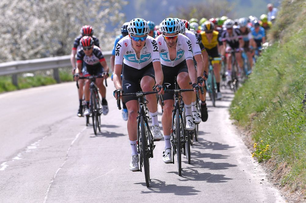 Team Sky set a hard past for Bernal on the final climb