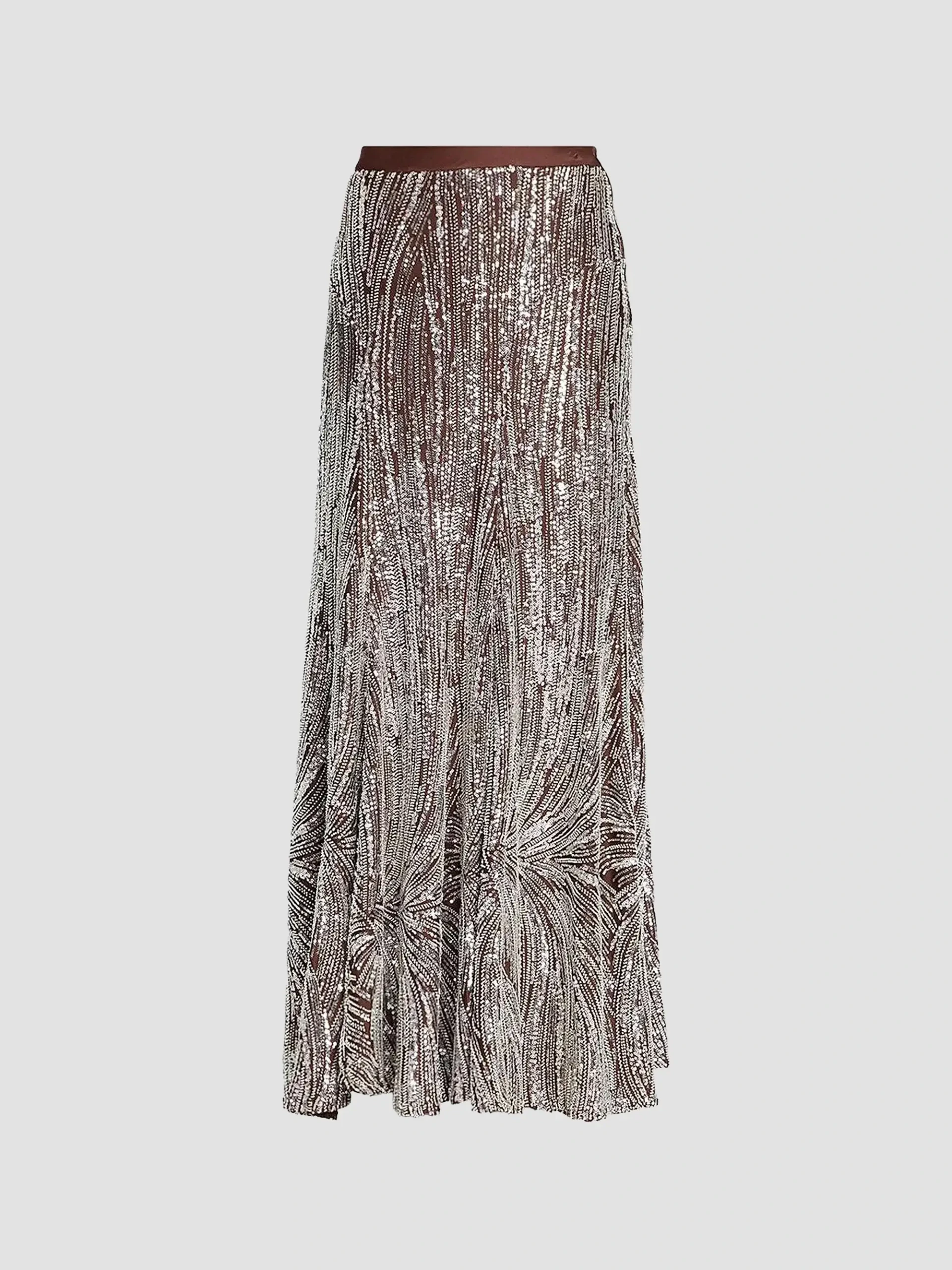 Embellished Fluid Maxi Skirt