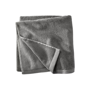 A dark gray towel