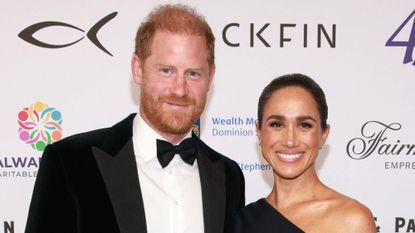 Prince Harry, Duke of Sussex (L) and Meghan, Duchess of Sussex attend the David Foster Foundation 40th Anniversary Celebration on August 07, 2026