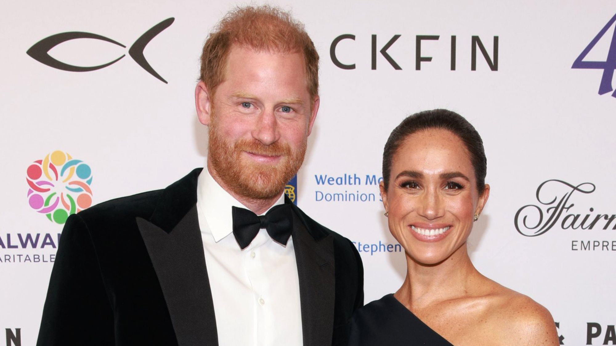 Prince Harry, Duke of Sussex (L) and Meghan, Duchess of Sussex attend the David Foster Foundation 40th Anniversary Celebration on August 07, 2026