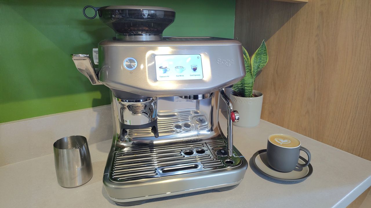 Sage Barista Touch Impress machine on kitchen counter