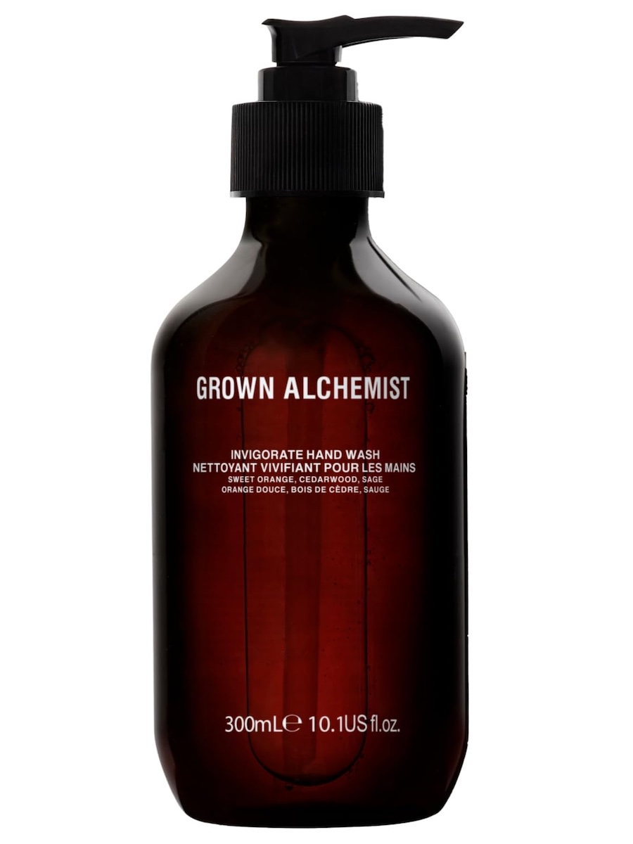 Grown Alchemist, Grown Alchemist Invigorate Hand Wash &ndash; Liquid Hand Soap With Aloe, Sweet Orange, Cedarwood &amp; Sage &ndash; Gentle, Moisturizing Kitchen &amp; Bathroom Soap, Natural Plant Based Gel Cleanser, 300ml