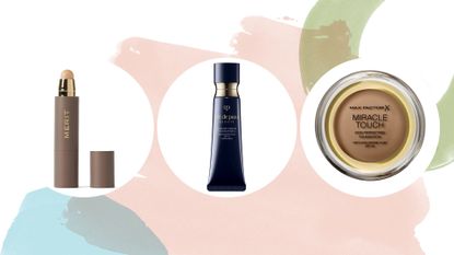 A selection of the best cream foundations including Max Factor, Cle de Peau and Merit