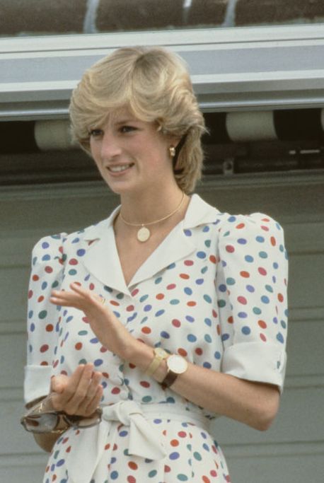 charles and diana at polo