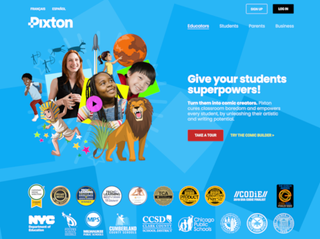 Pixton homepage