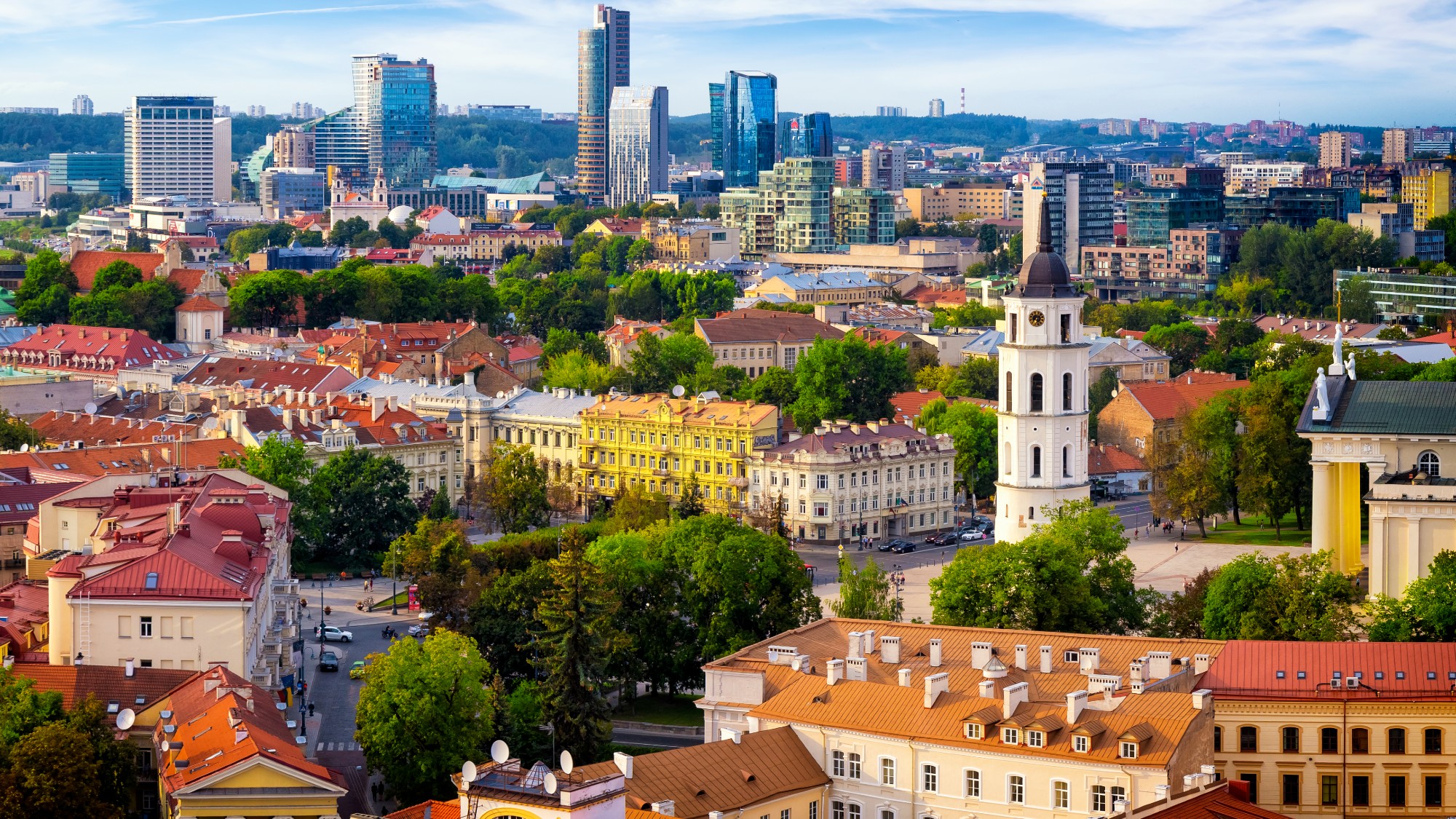 The Vilnius skyline
