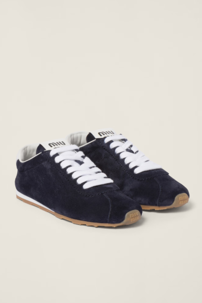 Miu Miu, Plume Suede Sneakers