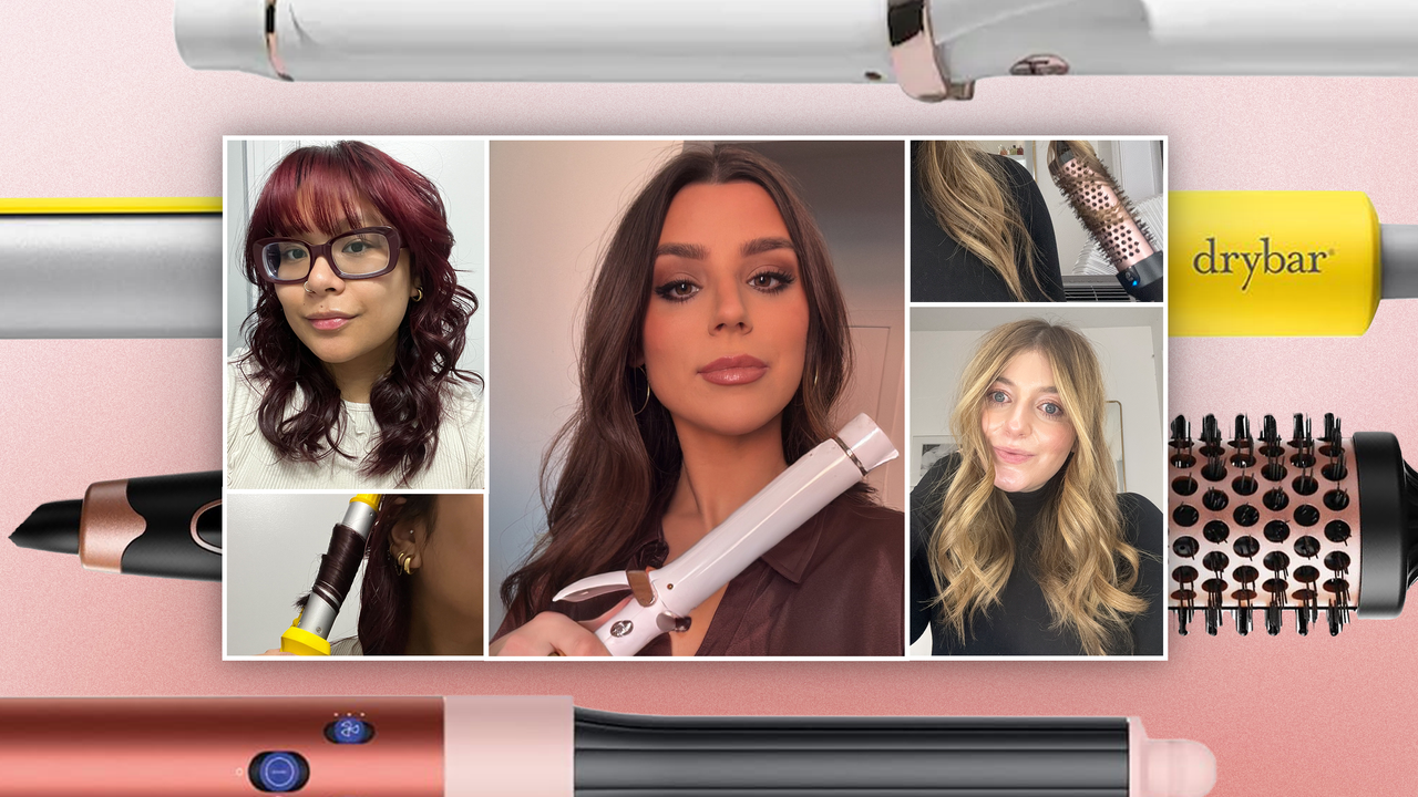 Beauty Editors testing curling irons