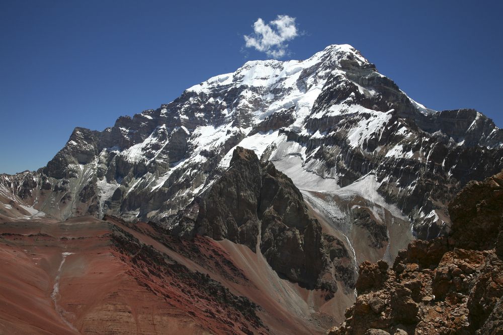 Long Mountain Range In South America