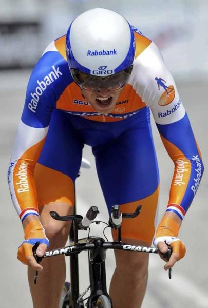 Lars Boom (Rabobank) was masterful in Saint-Jean-de-Maurienne.