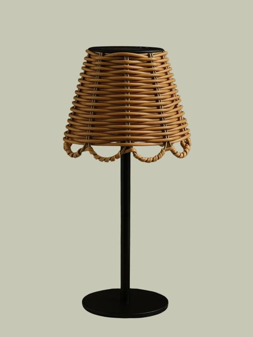 Kurv Bamboo Style Solar Table Lamp