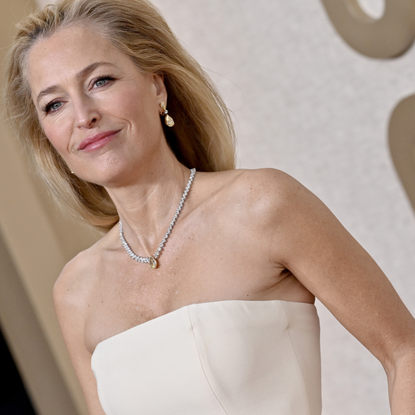 Gillian Anderson attends the 81st Annual Golden Globe Awards 