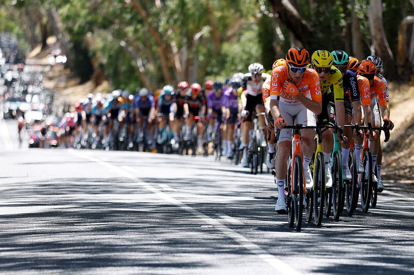 NAIRNE, AUSTRALIA - JANUARY 23: Lucas Hamilton of Australia and Team INEOS Grenadiers competes during the 26th Santos Tour Down Under 2026, Stage 3 a 140.8km stage from Henley Beach to Nairne / #UCIWT / on January 23, 2026 in Nairne, Australia. (Photo by Con Chronis/Getty Images)