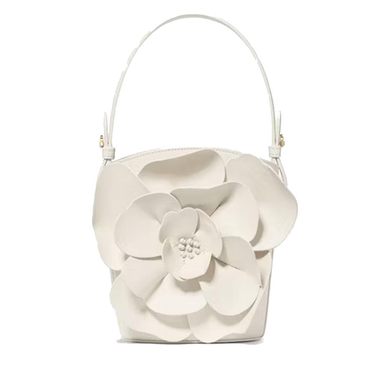 Kate Spade cream leather flower bag