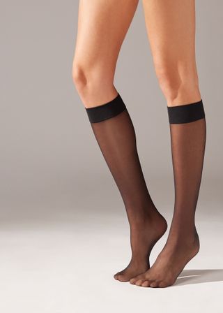 Calzedonia, 20 Denier Comfort Cuff Knee-Highs