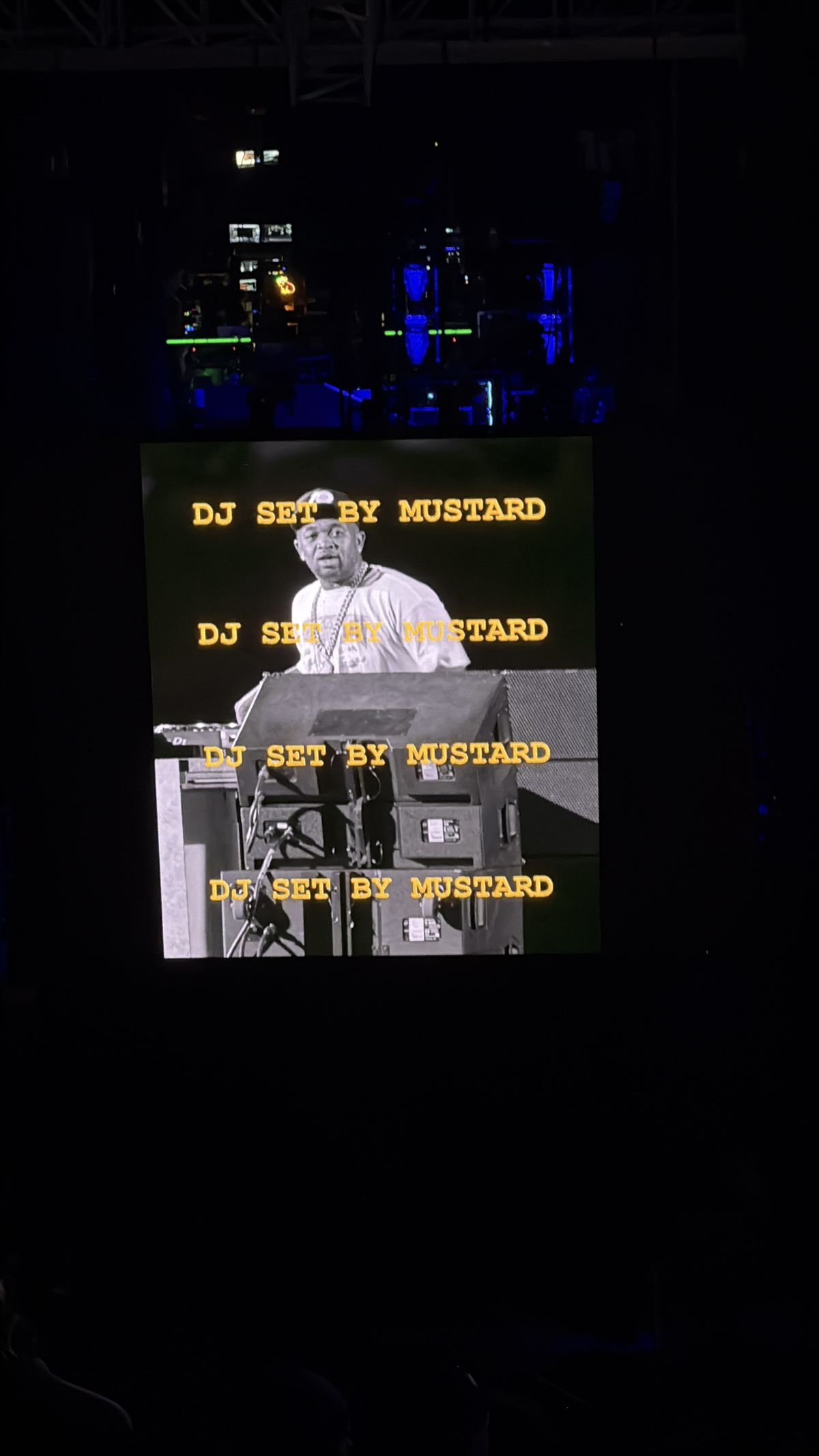 Concert photos captured with the iPhone 16 Pro using the telephoto camera.