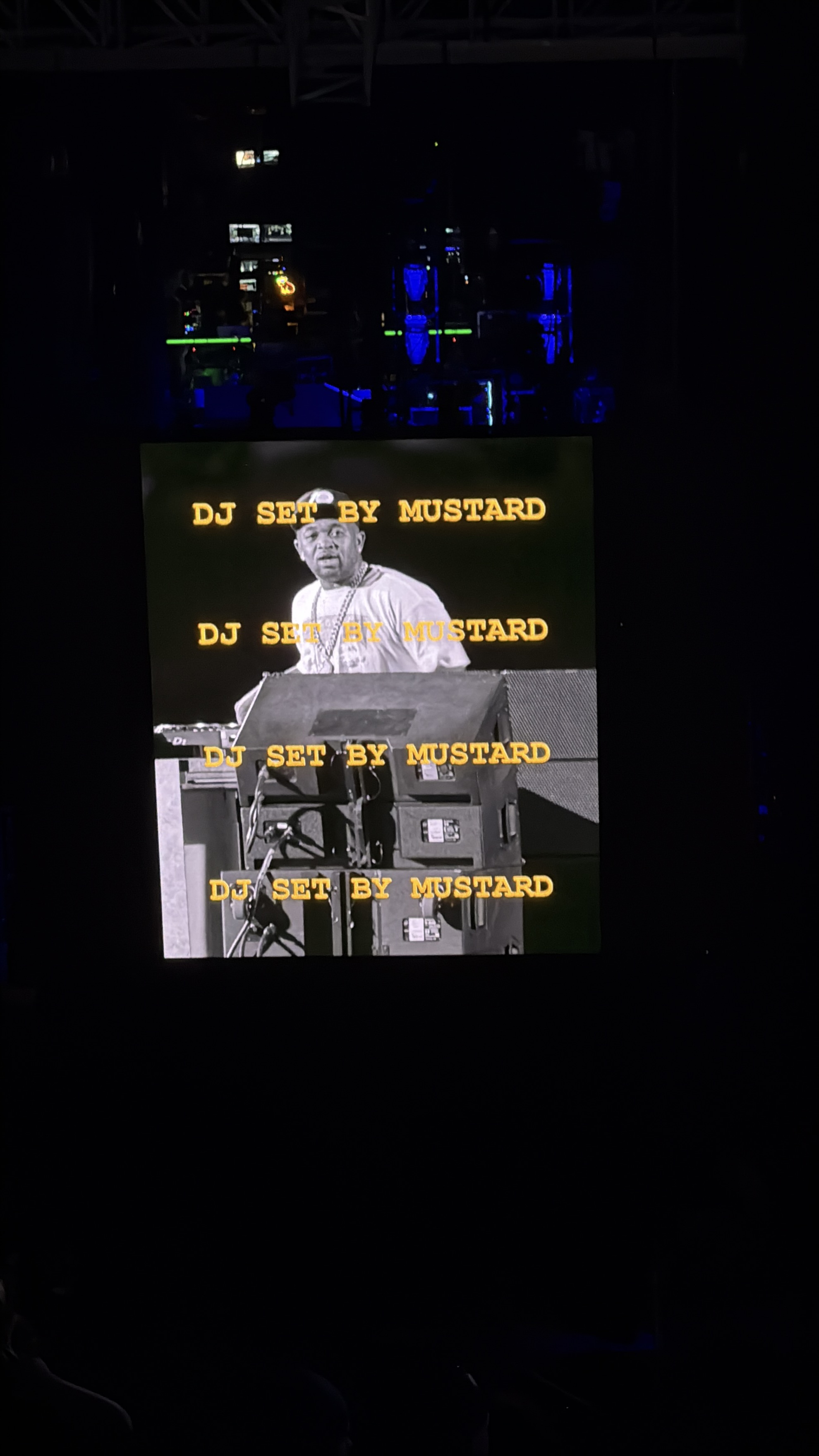 Concert photos captured with the iPhone 16 Pro using the telephoto camera.
