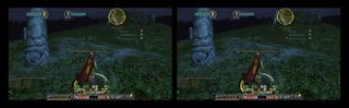 Nvidia's 3D Vision handles LOTRO better than it used to, probably thanks to an updated profile