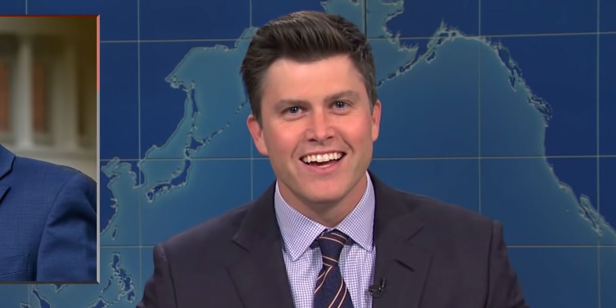 Colin Jost doing a Matt Gaetz Joke on Saturday Night Live