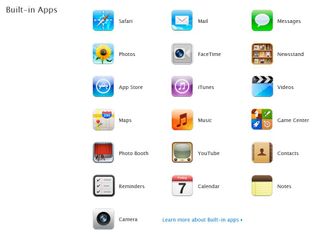 Included Apps on the iPad